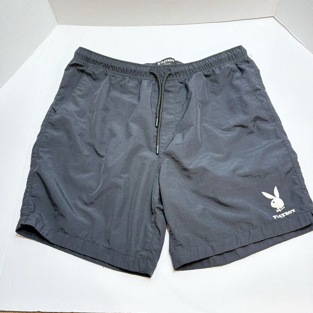 Playboy By PacSun Men’s 3 Pocket Nylon Shorts Size Large Drawstring Beach